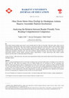 Research paper thumbnail of Okur Dostu Metin Olma Özelliği ile Okuduğunu Anlama Başarısı Arasındaki İlişkinin İncelenmesi Analysing the Relation between Reader-Friendly Texts Reading Comprehension Competence