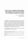 Research paper thumbnail of Gastos sociais e calendário eleitoral na Bahia: uma investigação a partir dos ciclos eleitorais para mesorregião metropolitana de Salvador