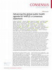 Research paper thumbnail of Advancing the global public health agenda for NAFLD: a consensus statement