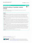 Research paper thumbnail of Standard setting in Australian medical schools