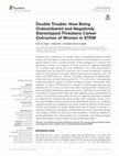 Research paper thumbnail of Double Trouble: How Being Outnumbered and Negatively Stereotyped Threatens Career Outcomes of Women in STEM