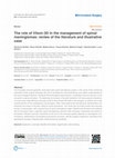 Research paper thumbnail of The role of Vitom-3D in the management of spinal meningiomas: review of the literature and illustrative case