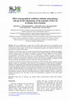 Research paper thumbnail of Effect of geographical conditions (altitude and pedology) and age of olive plantations on the typicality of olive oil in Moulay Driss Zarhoun