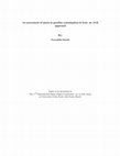 Research paper thumbnail of An assessment of quota in gasoline consumption in Iran : an AGE approach By