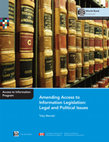 Research paper thumbnail of Amending access to information legislation : legal and political issues