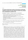 Research paper thumbnail of www.mdpi.com/journal/ijerph Screening and Brief Interventions for Hazardous and Harmful Alcohol Use among University Students in South Africa: Results from a Randomized Controlled Trial