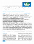 Research paper thumbnail of Assessing PMTCT service coverage in Southwest Nigeria: A step towards universal coverage