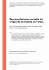 Research paper thumbnail of Representaciones Sociales Del Origen De La Historia Universal