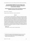 Research paper thumbnail of Los mecanismos legales de acceso al agua en las provincias áridas del oeste argentino - Legal mechanisms of access to water in arid regions of western Argentina