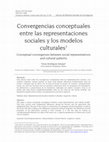 Research paper thumbnail of Convergencias conceptuales entre las representaciones sociales y los modelos culturales