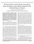 Research paper thumbnail of Divided at Home, United Abroad: Assessing the Bases and Impact of Intra-Mbum Integration in the Mambilla Plateau of Nigeria