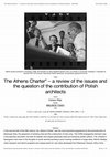 Research paper thumbnail of "The Athens Charter" – a review of the issues and the question of the contribution of Polish architects