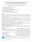 Research paper thumbnail of Why oral antiseptic mouth rinsing before sputum collection cannot reduce contamination rate of mycobacterial culture in Burkina-Faso