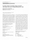 Research paper thumbnail of Circadian rhythm of metabolic changes associated with summer heat stress in high-producing dairy cattle