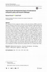 Research paper thumbnail of Improving the developmental impact of multinational enterprises: policy and research challenges