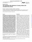 Research paper thumbnail of The climacteric-like behaviour of young, mature and wounded citrus leaves