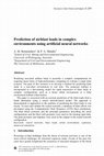 Research paper thumbnail of Prediction of airblast loads in complex environments using artificial neural networks