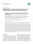 Research paper thumbnail of Studying the Effect of Taking Statins before Infection in the Severity Reduction of COVID-19 with Machine Learning