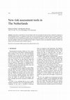 Research paper thumbnail of New risk assessment tools in The