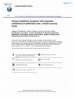 Research paper thumbnail of African midwifery students’ self-assessed confidence in antenatal care: a multi-country study