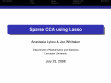 Research paper thumbnail of Introduction CCA Lasso Sparse CCA Summary Sparse CCA using Lasso