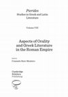 Research paper thumbnail of "Oral and Material Aspects of Sanctuaries in Roman Greece: Delphi, Plutarch and Pausanias", in C. Ruiz Montero (ed.) Orality in Greek Literature in the Roman Empire. Pierides series VIII (Newcastle-upon-Tyne: Cambridge Scholars Publishing 2020): 242–64.