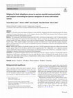 Research paper thumbnail of Helping Us Heal: telephone versus in-person marital communication and support counseling for spouse caregivers of wives with breast cancer