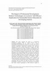 Research paper thumbnail of The Impact of Professional Development, Modern Technologies on Lecturers’ Self-Efficacy: Implication for Sustainable Science Education in Developing Nations