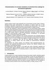 Research paper thumbnail of Characterization of corrosion resistance of chromium-free coatings for aeronautical application