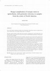 Research paper thumbnail of Ranges (amplitudes) of isotopic ratios in speleothems, with particular reference to samples from the centre of North America