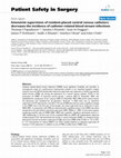 Research paper thumbnail of Intensivist supervision of resident-placed central venous catheters decreases the incidence of catheter-related blood stream infections