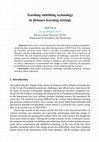 Research paper thumbnail of Teaching subtitling technology in distance learning settings