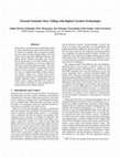 Research paper thumbnail of Towards Semantic Story Telling with Digital Curation Technologies