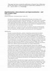 Research paper thumbnail of Depoliticisation, demoralisation and depersonalisationand how to better them