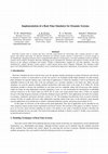 Research paper thumbnail of Implementation of a Real-Time Simulator for Dynamic Systems