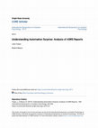 Research paper thumbnail of Understanding Automation Surprise: Analysis of ASRS Reports