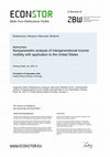 Research paper thumbnail of Nonparametric analysis of intergenerational income mobility with application to the United States