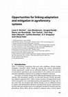 Research paper thumbnail of Opportunities for linking adaptation and mitigation in agroforestry systems