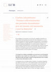 Research paper thumbnail of Entrevista a Carlos Altamirano: “Pensar editorialmente me permite deambular por mi mente, mi memoria y por la historia”