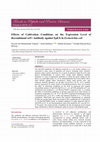 Research paper thumbnail of Effects of Cultivation Conditions on the Expression Level of Recombinant scFv Antibody against EpEX in Escherichia coli