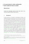 Research paper thumbnail of Una aproximació a dades multimodals amb l’anàlisi del discurs mediat