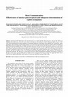 Research paper thumbnail of Short Communication: Effectiveness of nuclear gene in species and subspecies determination of captive orangutans