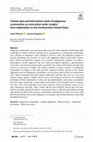 Research paper thumbnail of Climate data and information needs of indigenous communities on reservation lands: insights from stakeholders in the Southwestern United States