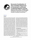 Research paper thumbnail of Economic contribution of gums and resins resources to household livelihoods and national economy of Ethiopia