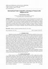 Research paper thumbnail of International Trade Competitive Advantage of Yemen in the Market of USA *