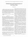 Research paper thumbnail of Globalization and Transformation of the Nation State