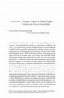 Research paper thumbnail of CHAPTER 2 Women's Rights as Human Rights