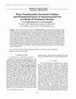 Research paper thumbnail of Phase transformation, structural evolution and mechanical property of nanostructured FeAl as a result of mechanical alloying