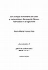 Research paper thumbnail of Los azulejos de nombres de calles y numeraciones de casas de Cáceres fabricados en el siglo XVIII