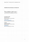 Research paper thumbnail of The Problem with Trust – On the discursive commodification of trust in AI